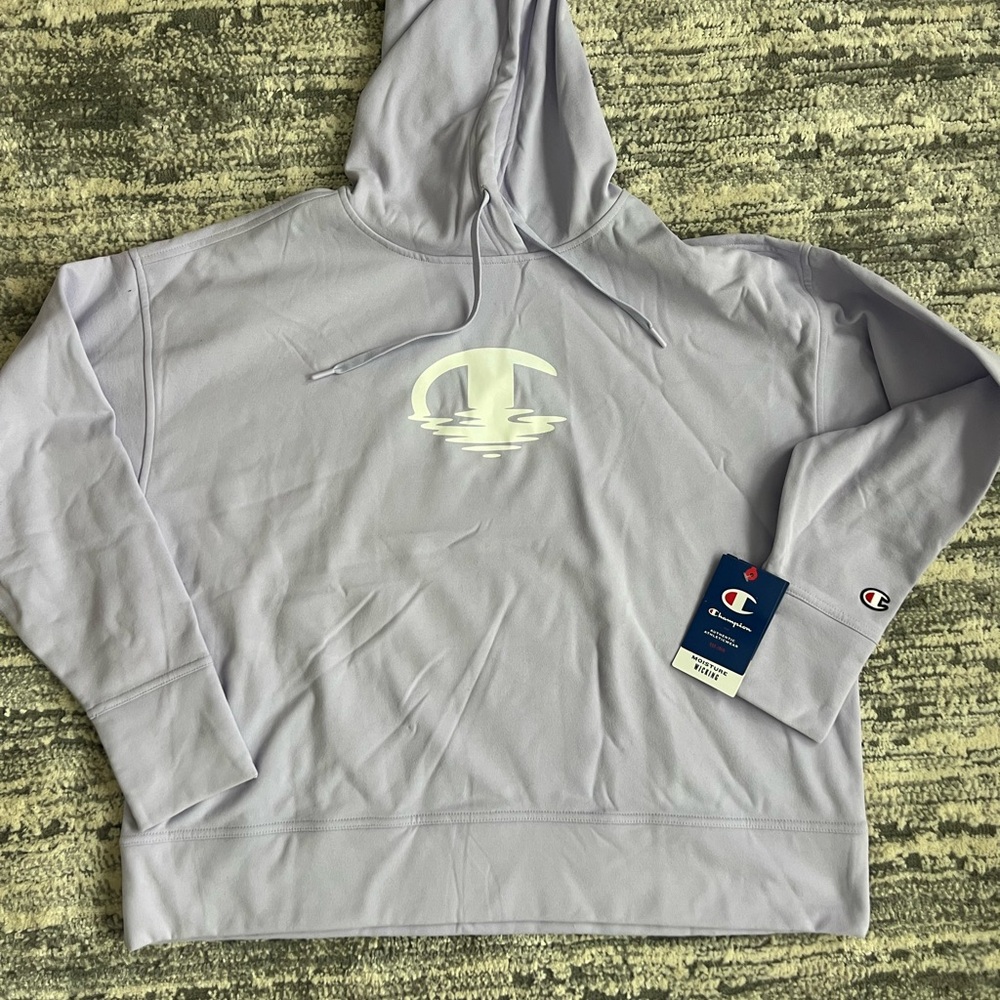 Champion Lavender Hoodie with Logo